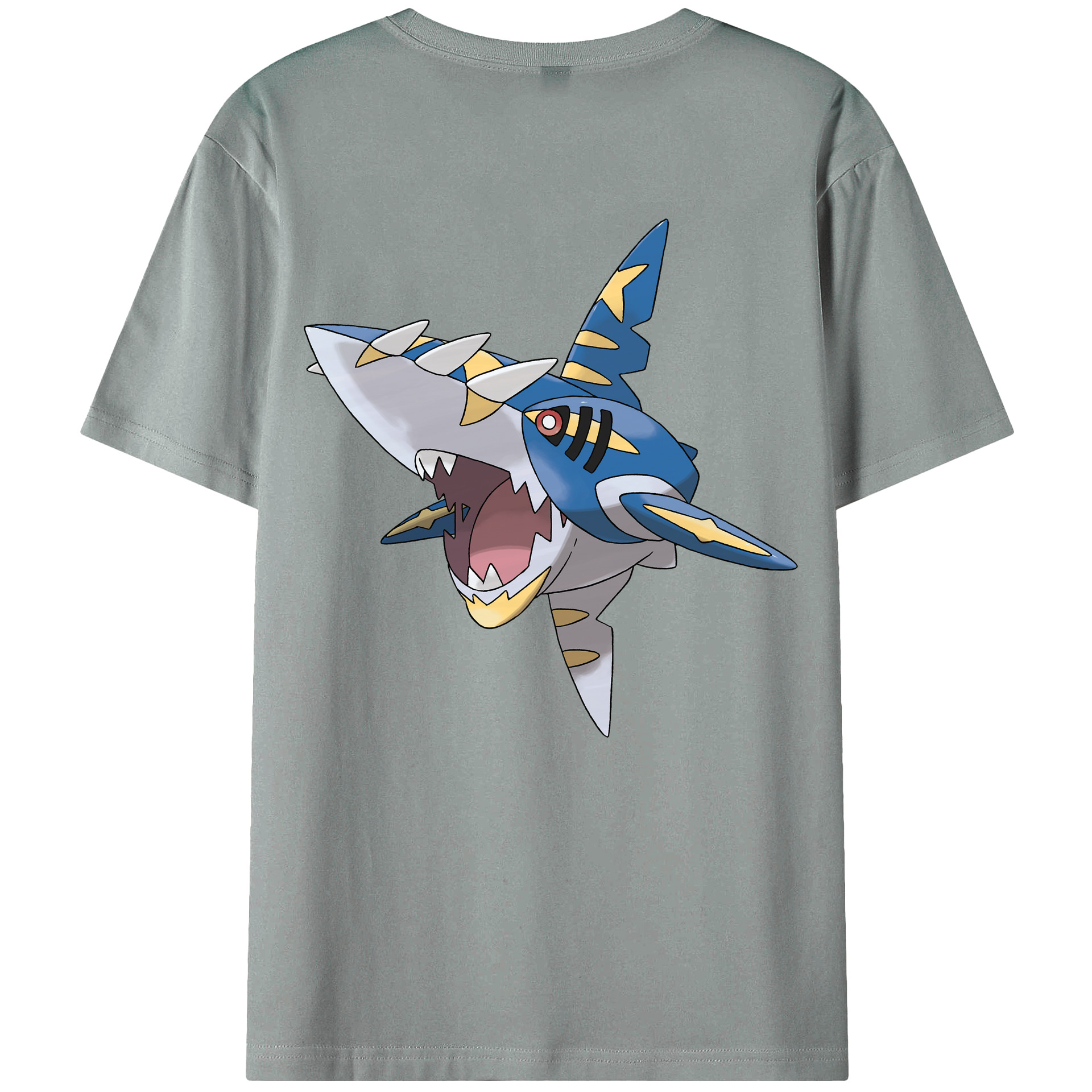 （画像用） ポケットモンスター Pokémon 綿100％ メンズ半袖Tシャツ（バックプリント） 通気性